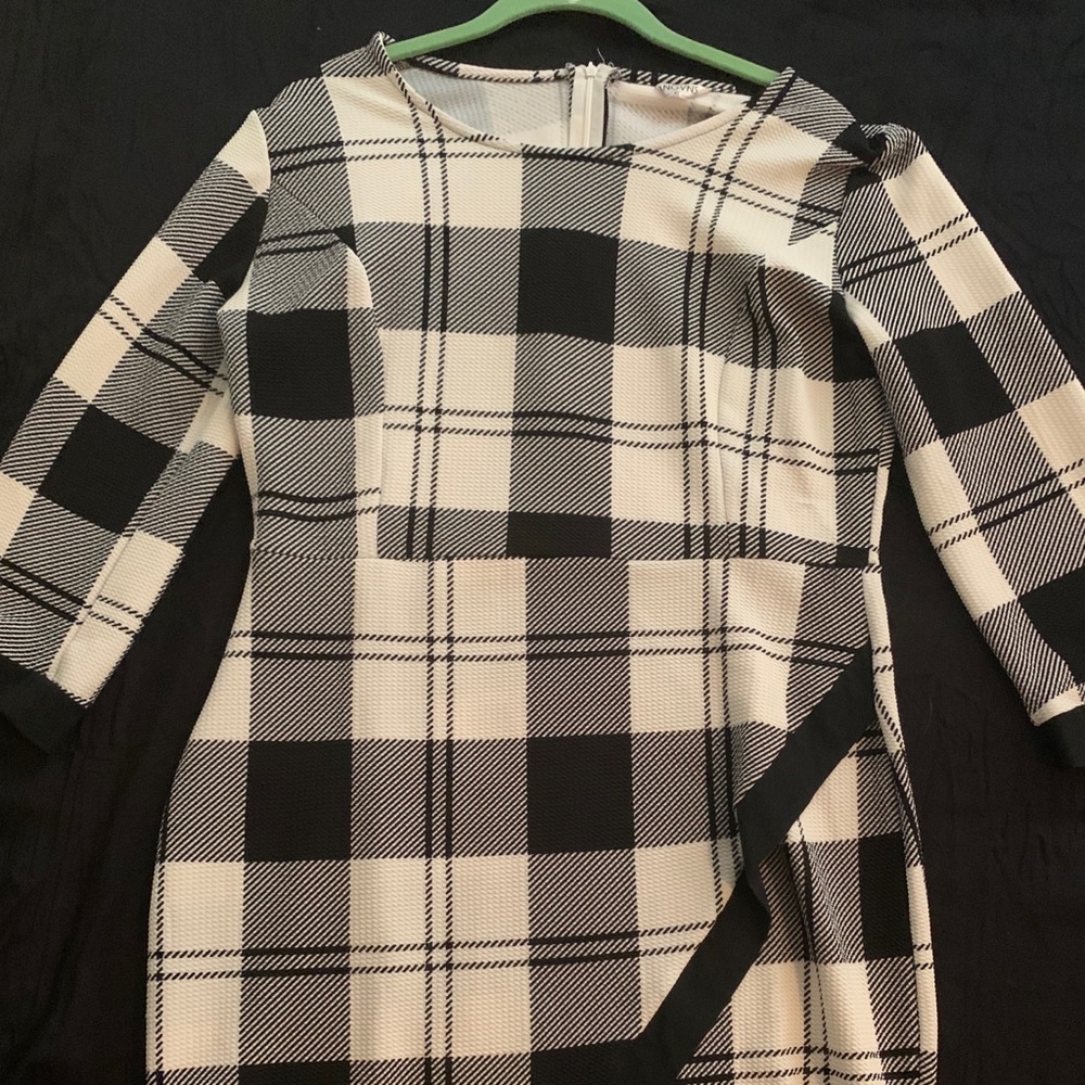 Cute stretch plaid dress